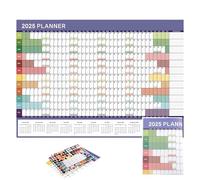 12 Months Yearly Calendar,Monthly Calendar Jan 2025 To Dec 2025 | Wall Decor for To-do List, Appointments, Meetings, Reminders