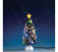 Lemax Christmas Village Evergreen Tree With 12 Multi Light Battery Operated (4.5V) - 74266