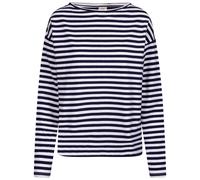 Trespass Womens Casual Top Thelma - Boat Neck, Long Sleeves, Yarn-Dyed Stripe, Woven Hem Tab, Knitted, 95% Cotton, 5% Elastane