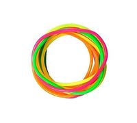 12 Neon Mixed Colour Party Favourite Gummy, Shag, Wristbands,