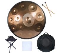 12 Note Handpan Drum 440Hz, Steel Percuss Instrument in D Minor for Mtat, Yoga, Sound Healing - d h, Perfect for Mindfulness and Relaxat