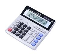 12 Number Solar Battery Strength Computer Calculator for School Accounting with Large Display and Thin Plan Electronic Calculator