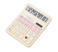12 Number Solar Power Calculator Colorful Physical Form Ergonomic Pad Thin Transportable for Finance Classroom Demands Transportable Solar Calculator