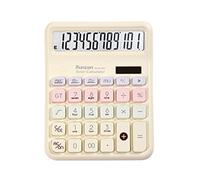 12 Number True Solar Calculator Colorful Ergonomic Plan Transportable Polystyrene Building for Accounting Classroom Use Solar Calculator with Large Display