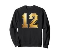 12 Number Twelve Team Sports Graphic Varsity Matching Sweatshirt