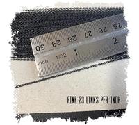 12" of fine scale model chain | 23/28 links per inch | 1.2 x 1mm | Matt Black | HO OO O G