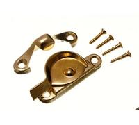 12 Of Fitch Sash Latch Fastener Catch Solid Eb Brass Plated With Screws