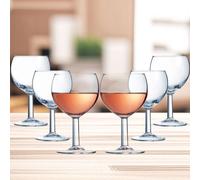 12 Olympia Wine Glasses Small Balloon Shaped Drinks Glasses Wine 19cl