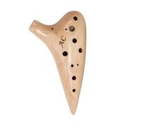 12 Or 6 Hole AC Alto Ceramic Solid Wood Ocarina Professional Playing Beginner Instrument beginner Ocarina(AC Maple matte)