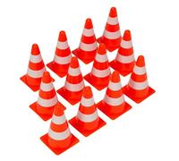 12 Orange & White Training Cones Markers Agility Sports Football Soccer 23Cm