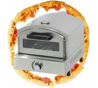 12 Outdoor Gas Pizza Oven - Pull-Out Handle Temperature Detector, Portable Stainless Steel Pizza Oven for Grill, Backyard and Camping,