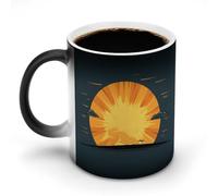12 Oz Discoloration Coffee Mug There is The Sun Behind Printed Ceramic Coffee Mugs with Handle Color Changing Coffee Cup Funny Mugs for Tea Soup Milk Latte