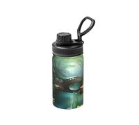 12 OZ Little Bridge in The East Insulated Stainless Steel Bottle with Straw Lid for Travel & Sports Use