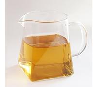 12 oz Pitcher Glass Tea Pitcher Small Glass Pitcher High Temperature Resistant Clear Glass Tea Cup Chinese Kungfu Teaset 350 ml Fair Cups with Handle Cha Hai Gong Dao Bei Gongfu Teaware Drinkware