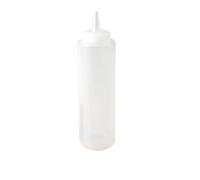 12 oz Squeeze Bottle Clear Ideal for Sauce Ketchup Mustard Mayonnaise Oil Vinegar Salad Dressing