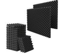 12 Pack 1.5"X12"X12" Acoustic Foam, Sound Proof Egg Crate Foam(Most Soundproofing Design), Upgraded Acoustic Panels, Fire-Retardent Sound Proof Foam Panels for Walls, Doors, Sound Foam Made by WVOVW