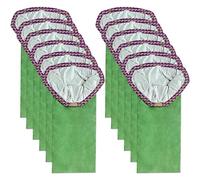 12 Pack 107313 Micro Filter Bags Replacement for ProTeam 10 Quart Backpack Vacuum: Super Coach Pro 10, GoFit 10, 107313 Open Triangular Collar