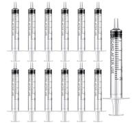 12 Pack 2.5ml Syringe with Cap, Colostrum Syringe No Needle, Small Liquid Syringes Individually Sealed for Scientific Labs Experiment Liquid Measuring, Pet Feeding, Oil or Glue Applicator