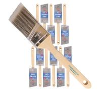 12 PACK 2" Angle Sash PRO PERFECT PAINT BRUSH LOT. Includes 12 each 2" Angle Sash Brushes. These are NOT Purdy brushes but the greatest alternative at a HUGE discount!