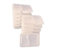 [12 Pack] 2 Compartment Rectangular BPA Free Reusable Meal Prep- Plastic Food Storage with Airtight Lids,Microwavable,Freezer & Portion Control Lunch Boxes (30oz) (White 2 Compartment (30 oz))