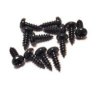 12 Pack #2 x 1/4 inch Small Phillips Guitar Truss Rod Cover Screws Black