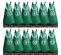 12 Pack 20 Gallon Tree Watering Bags, Reusable, Heavy Duty, Slow Release Water Bags for Trees, Premium PVC Tree Drip Irrigation Bags