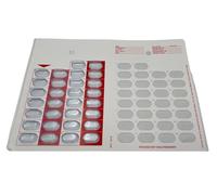 12 Pack 30 Day Single Dose Cold Seal Medication Blister Pack, Just Fill and Seal Disposable Blisters for Pill, Medicine and Vitamins