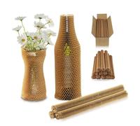 12 Pack 35cm Bubble Wrap Sleeves for Moving House, Honeycomb Packing Paper, Glass Jar Cup Wine Bottle Protector Cases Protective Wrap,Packaging Materials (35cmX12pack)