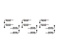 12 Pack 5 Inch Spring Loaded Latch Pin 304 Stainless Steel Barrel Thickened 2mm Door, Brushed Finished