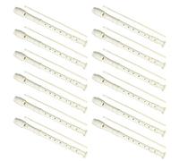 12 Pack 8 Hole Soprano Recorders Descant Flute With Cleaning Rod German Style for Beginner Graduation or Back to School Gift (white)