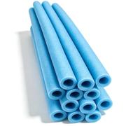 12 Pack 88cm PE Foam Trampoline Pole Covers Replacement | closed-cell PE foam, soft buffer over metal poles, fits 2.5 cm to 2.6 cm diameter poles, trims to shorter