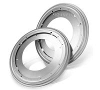 [12 Pack] 9" Lazy Susan Hardware, 360° Rotating Bearing Plate 5/16" Thick, 750lbs Heavy Duty Lazy Susan Turntable Swivel Base for Rotating Table, Kitchen Cabinet, Serving Tray, Kitchen Storage