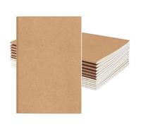 12 Pack A5 Lined Journal Notebooks, 8.3x5.5 Inch Brown Kraft Cover Writing Diaries, 30 Sheets/60 Pages, Portable Notebooks for School Office Travelers, Subject Notebooks for Daily Writing Note-Taking