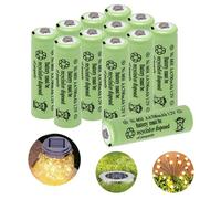 1.2V 700mAh NiMH Rechargeable AA Batteries, 12 Pack Double A Rechargeable Battery for Solar Lights, String Lights Pathway Lights,Mouse, Keyboard