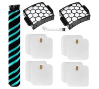 12 Pack Accessories for Shark LA791UKT LA450UKTBK LA450UKT Vacuum Cleaner | 1 Roller Brush 2 HEPA-Filter 4 Pre-motor Foam Filter 4 Felt-Filter, for Pet Hair & Allergy Sufferer, for Carpet & Hard Floor