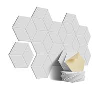 12 PACK Acoustic Foam,-Adhesive Sound Proof Panels,for Sound Insulation &Acoustic Treatment(White)