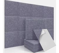 12 Pack Acoustic Tiles Self Adhesive, Acoustic Panels Soundproofing, Acoustic Panels Sound Absorbing, Sound Proof Panels For Walls Gaming, For Ceiling Door Wall Bedroom 30x30 Cm (grey c)