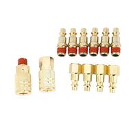 12 Pack Air Hose Coupler and Plug Kit, 1/4-Inch NPT Male Female Thread Quick Connect Fittings, Air Compressor Fittings Adapter