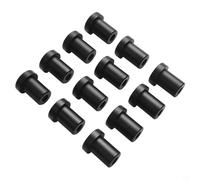 12-Pack Aluminum Alloy Workbench Stopper Pegs for 19mm/20mm Dog Holes - Non-Slip Woodworking Bench Clamp Limit, Compatible with Flat Clam(19MM Black)