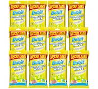 12 pack Antibacterial Wipes 600 Jumbo Wipes, Extra Strong 25% Bigger & Stronger, Multi-Purpose Household Cleaning Wipes for Kitchen, Bathroom, Bins & Surfaces