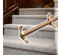 12 Pack AntiSlip Carpet Runner Bars 42in Antique Brass Floor Ro Easy Inll with Screws NonSlip Stopper for irways and Runners