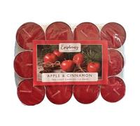 12 Pack Apple & Cinnamon Tea Light Candles - 3 Hour Burn Time
