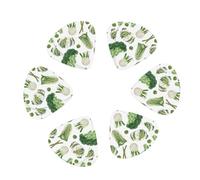 12 Pack Asparagus Print broccoli Guitar Picks, Bass Electric Acoustic Guitar Ukulele Accessories Includes Thin Medium Heavy Guitar Picks Plectrums with Organizer Storage Box