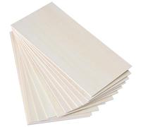 12 Pack Balsa Wood Sheets, Craft Wood, Wood Veneer Sheets, Wood Shims, Balsawood Board for Home Decoration, Arts, DIY Crafts Projects, Woodcraft Model, Painting and Engraving