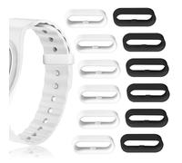 12-Pack Band Keeper, Magic band locks, Silicone Fastener Rings Security Loop/Holder/Clips Compatible with Fitbit Charge/Charge HR/Garmin Vivofit/Disney Magic Bands 1.0/2.0 & More