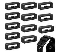 12-Pack Band keepers Compatible with Garmin Forerunner 35/235/255/265/735XT, Fastener Rings for Forerunner 965/955/945/935 Band Keeper, 22mm Silicone Replacement Watch Band Loop/Holder/Retainer