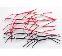 12 Pack Barbless Apps Bloodworm - Black, Red, Red/Gold, Size 10, fly fishing