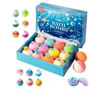 12-Pack Bath Bombs Gift Set - 2026 New O Cean Toy Bath Salt Ball Sleeve Box Baths Bombs with Surprise Inside, Colorful BubbleBath with Cute Animal Toys for & Girls