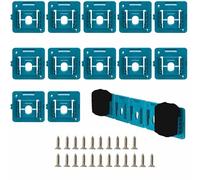 12-Pack Battery Mounts Dock Holder,Battery Holder for Makita 18V& Bosch GBA 18V Wall Mount Holder Dock Organizer Rack Tool Holder makita Battery Holder for BL1860 BL1850 BL1840 BL1830 for workshop van