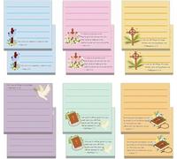 12 Pack Bible Sticky Notes Christian Bible Verse Encouragement Notepads - Christian Bible Themed Sticky Notes,Back to School Present for Message Reminder Presents Diary Lists Schedules